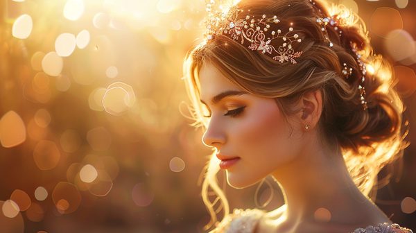 Sublimez votre coiffure de mariée avec le bijou de tête idéal